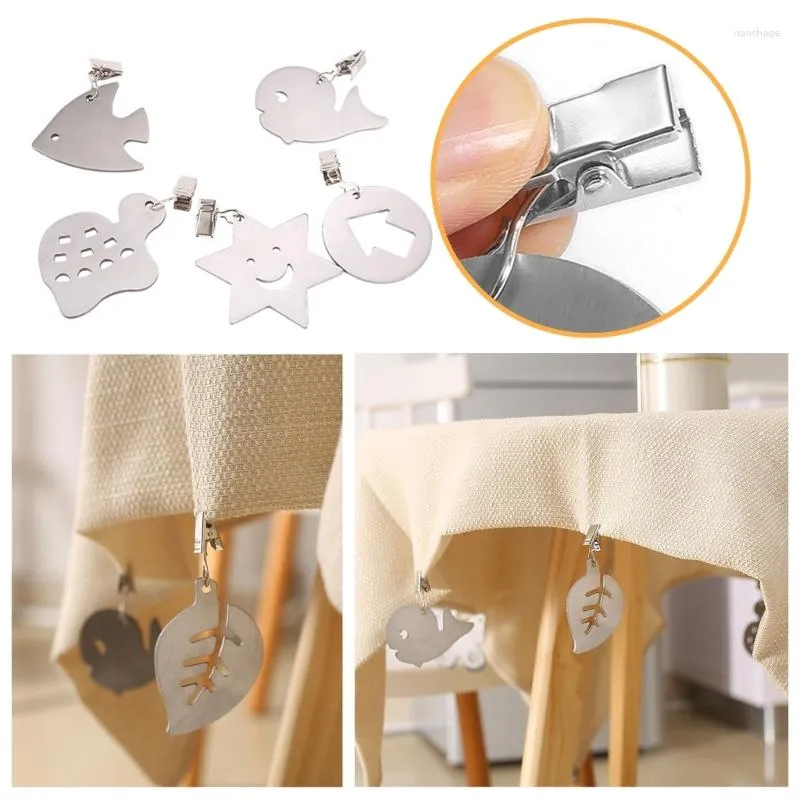 Table Cloth Stainless Steel Tablecloth Clip Weights Teartop Tables Cover Charm Pendant Decor Dropship
