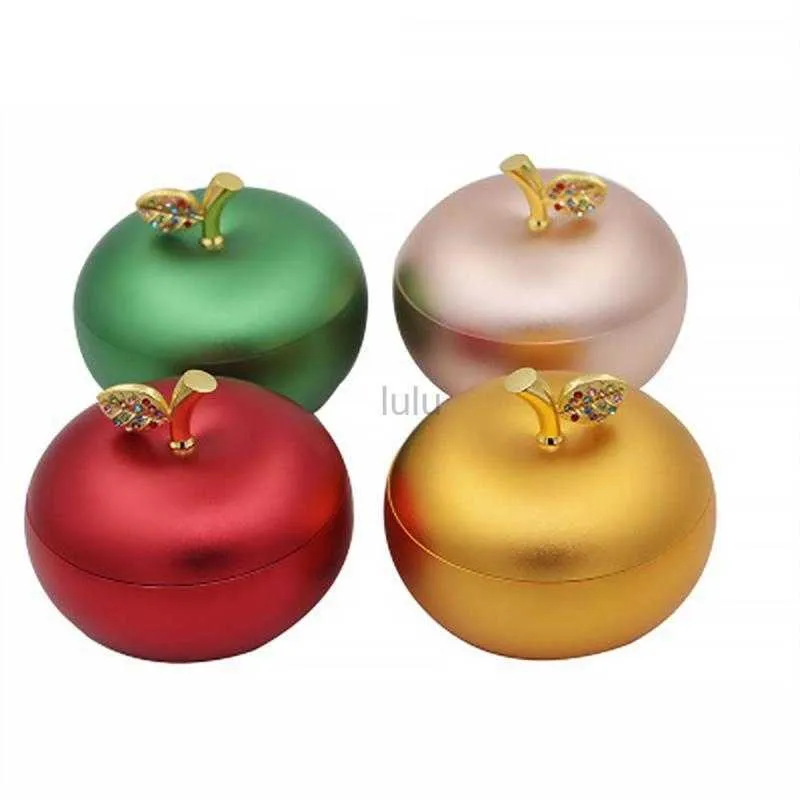 알루미늄 Apple Asbak Createieve Apple Asbak Voertuig Asbak Decoratie Asbak Decoratieve Doos Asbakken Met Deksels (Rose Goud) HKD230808