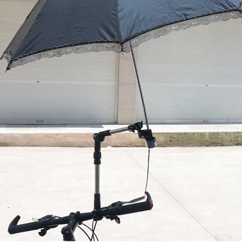 Umbrellas Bike Stands Unmbrella Stroller Umbrella Bycicle Accessory Holder Wheelchair Black