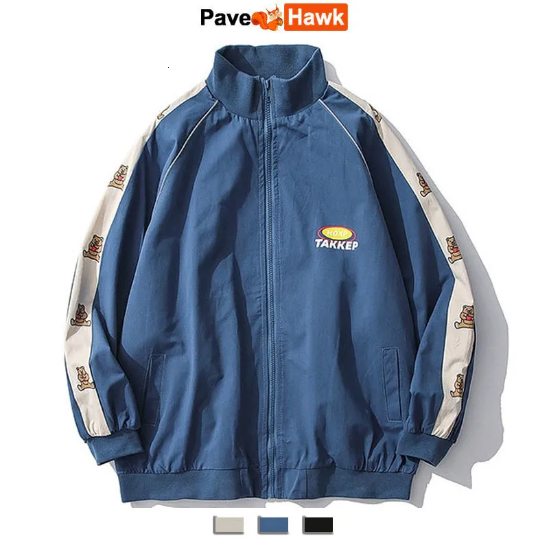 Chaquetas De Hombre Chaqueta Vintage Japonesa Hombres High Street Varsity Coat Primavera Otono Deporte Cazadora Chaquetas Sueltas Casuales Unisex Moda Coreana 230807 De 24 35 DHgate