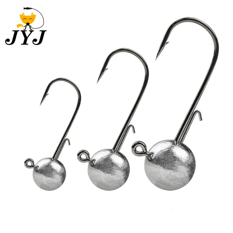 lot Weedless Jig Head Flutter Hooks With Big Head, Round Ball Jigs, And Long  Shank For Soft Worm Fishing Available In 1g 20g Sizes From Dao05, $8.54