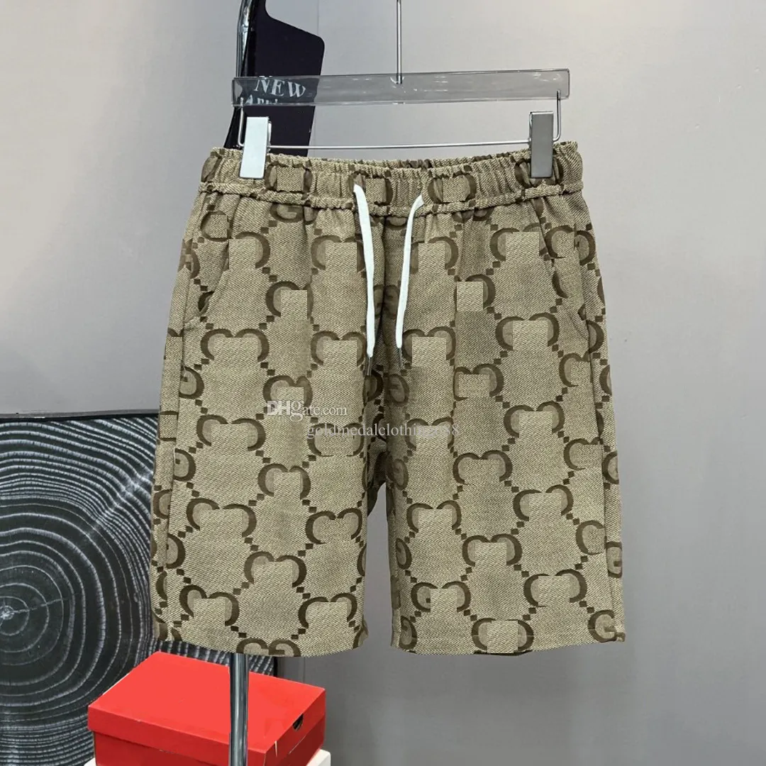 새로운 자수 남성 디자이너 Jacquard Shorts 남자 청바지 캐주얼 레터 바지 카키 스포츠 반바지 레이디스 반바지 아시아 크기 S-3XL