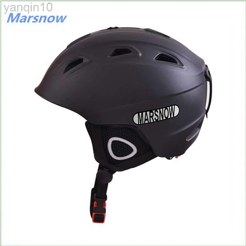 Лыжные шлемы Marsnow Brand Professional Ski Helmets Дети взрослые женские женские кастрюля лыжные лыжные защитные сноуборды Спортивные защитные шлемы HKD230808