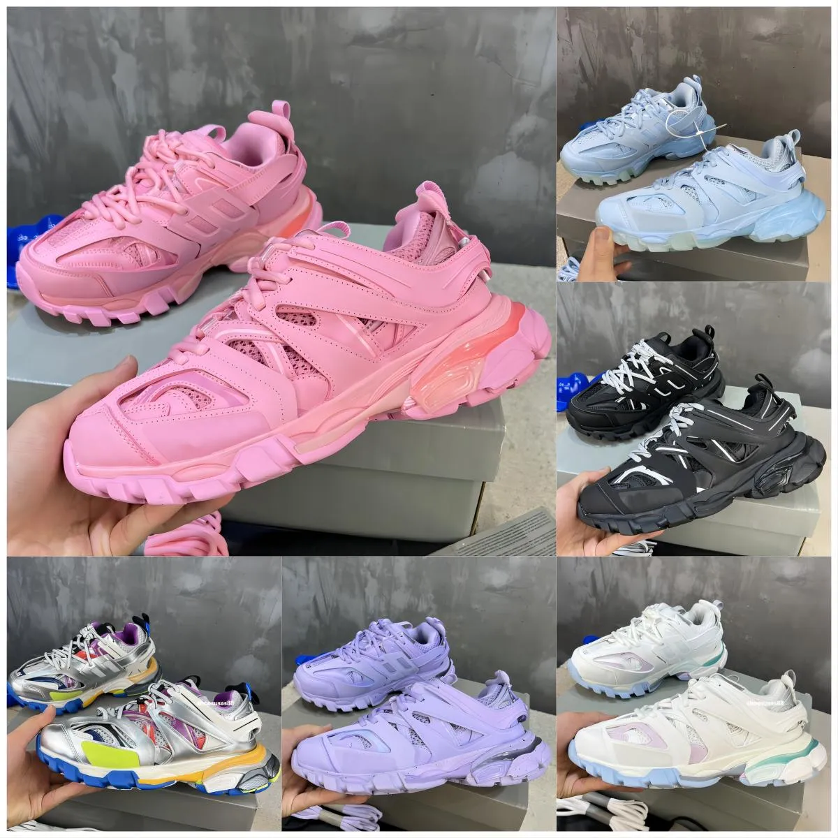 Économisez gros sur les achats en gros de Sneaker, Baskets Track  Chaussures Décontractées De Créateur Pour Femmes Et Hommes – Baskets De  Luxe En