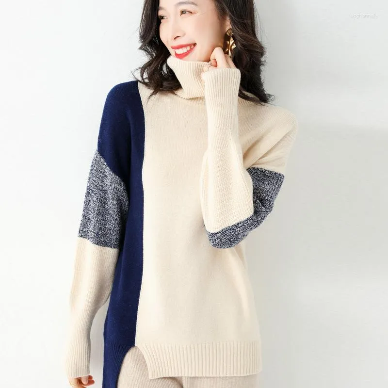 Kadın Sweaters Cashmere Belktlenek Kadın Kazak Sonbahar Bahar Üssü Sıcak All Maç Örme Külot Jersey Çekme Femme Hiver Jumper HFD587