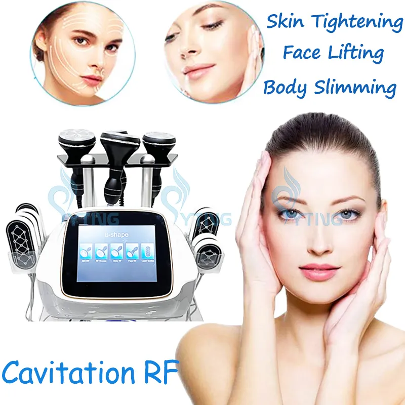 Cavitação RF Máquina de Emagrecimento Vácuo RF Aperfeiçoamento da Pele Corpo Redução de Celulite Lipolaser Remoção de Gordura a Laser