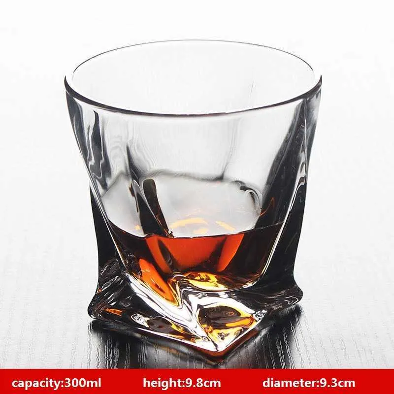 Square Crystal Whiskey Glass Cup For the Home Bar Beer Water and Party  Hotel Wedding Glasses Gift Drinkware