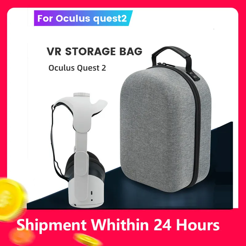 VR/AR Accessorise Hardshell Storage Bag för Oculus Quest 2 Bobovr M2 Halo Headset Rem Portable Box For Quest2 Carrying Case VR Accessory Handbag 230809