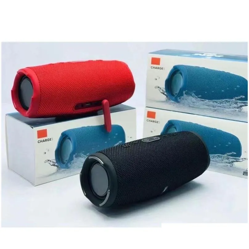 charge 5 bluetooth speaker with logo charge5 portable mini wireless outdoor waterproof subwoofer speakers support tf usb card ups/fedex/dhs
