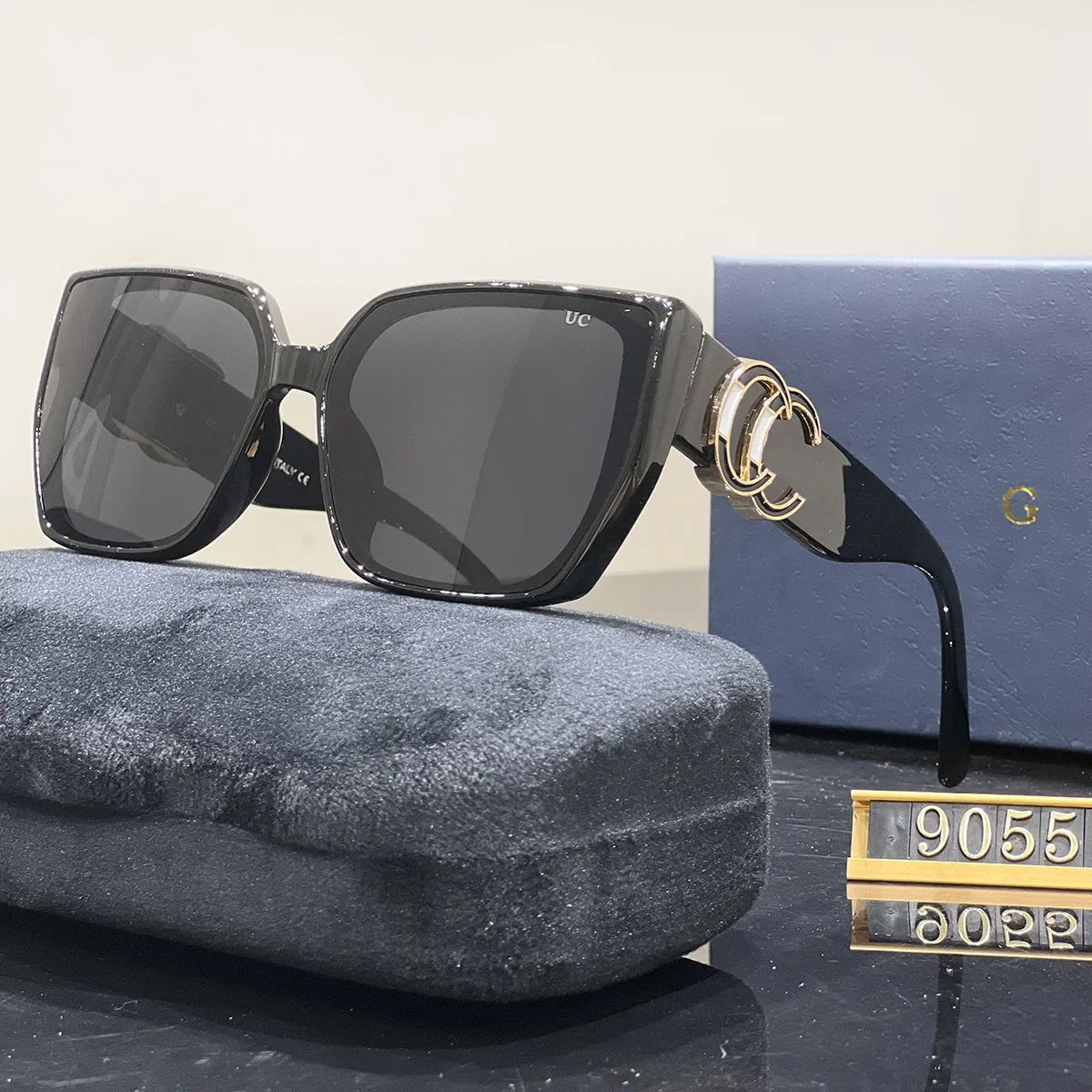 Tasarımcı güneş gözlüğü moda gözlük vintage güneş gözlüğü kadınlar için klasik serin gündelik hediye gözlükleri plaj gölgeleme UV koruma kutu ile kutu ile