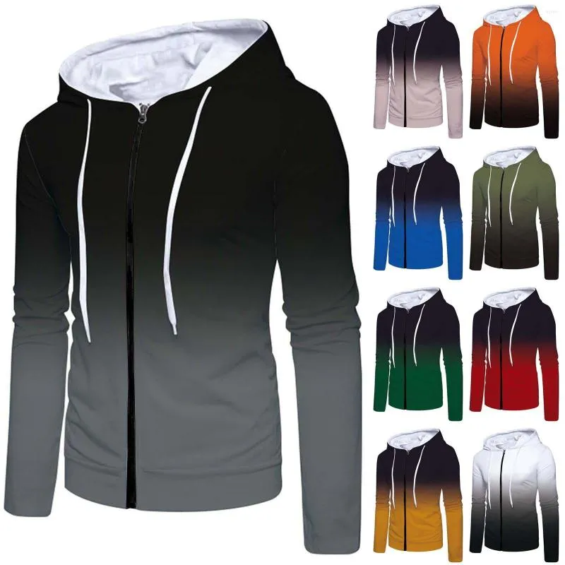 Heren Hoodies vallen lange mouw Zipper Hoodie Hoodie Hooded Sweatshirt Top Outdoor Shirt Vintage Men