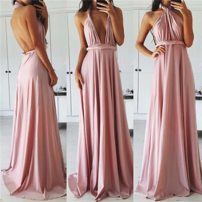 Urban Sexy Dresses Sexy Women Multiway Wrap Convertible Boho Maxi Club Red Dress Bandage Long Dress Party Bridesmaids Infinity Robe Longue Femme 230808