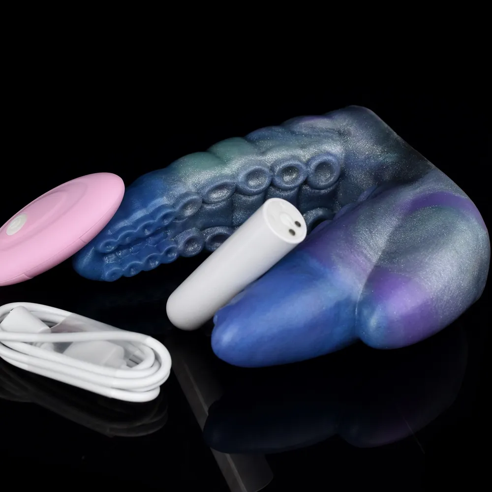 EggsBullets FAAK Tentacolo Manica vibrante per dito Guaina in silicone Multi colore Clitoride Stimola Masturbatore per donne_voghion.com
