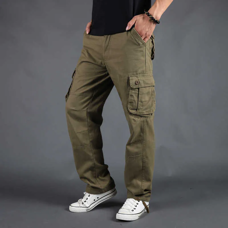 Mens European Style Oversized Tiktok Cargo Pants With Multi