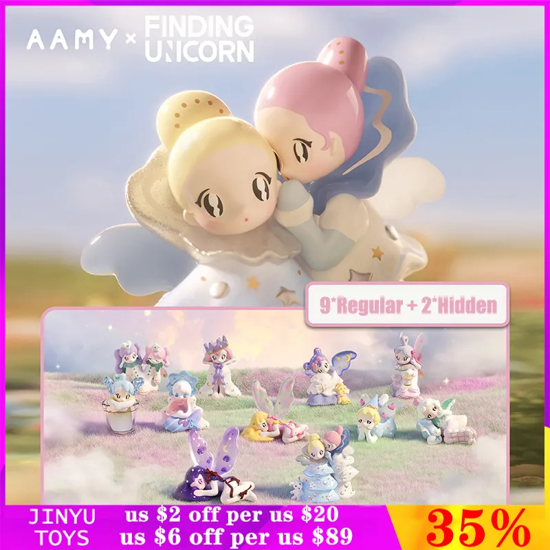 Blind Box Original Finding Unicorn Aamy Melt With You Series Blind Box Cute Action Anime Figure Model Designer Doll Present Kids Trendy Toy 230808