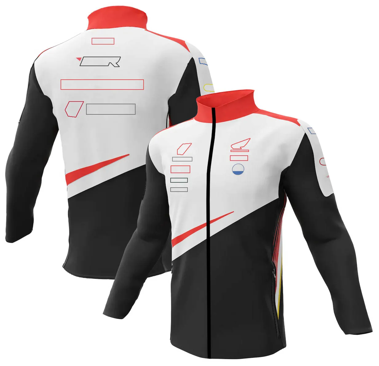 Herren Motorrad Reitanzug: Reißverschlusspullovermantel