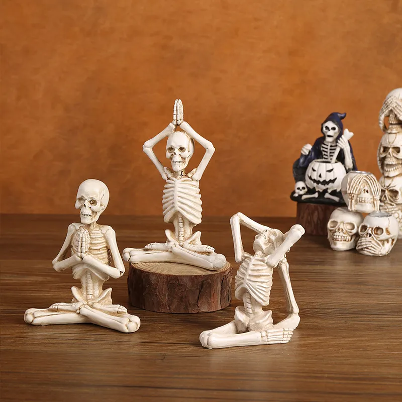 Декоративные предметы фигурки Хэллоуин подвижные скелетные фальшивые кости украшения домашнего бара.