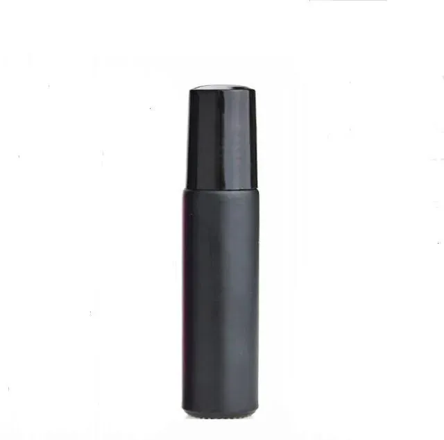 10ml 1/3oz Black Fragrances ROLL ON GLASS BOTTLE ESSENTIAL OIL Metal Roller Ball BY DHL/EMS 