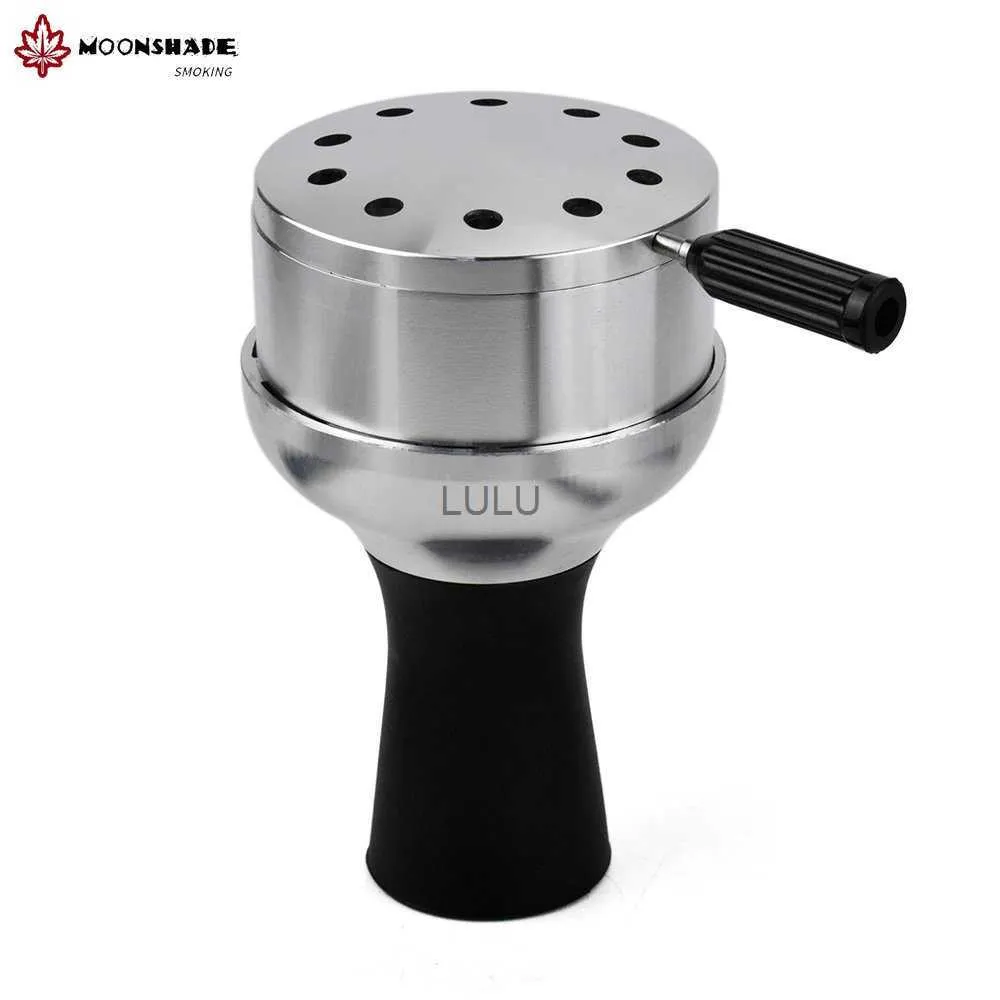 MOONSHADE Metal Hookah Bowl Set Charcoal Holder with Cover Heat Management System Tobacco Bowls Shisha Water Pipe Accessories HKD230809