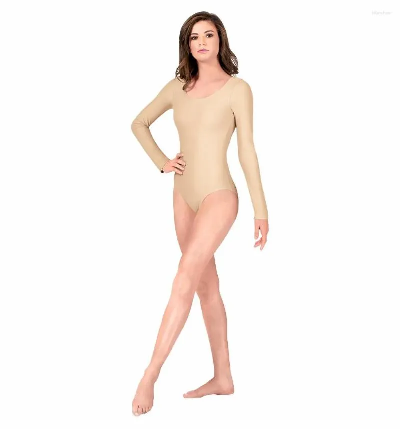 Desgaste De La Etapa Speerise Adulto Blanco Leotardos De Manga Larga Rojo  Profundo Mono Mujer Spandex Una Pieza Baile Leotardo Ropa De Baile De 98,1  €