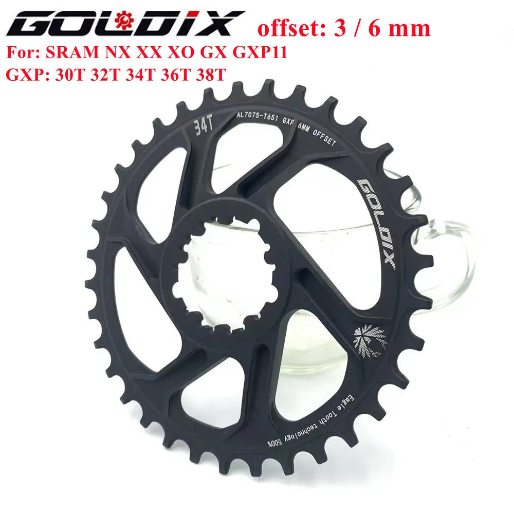 Grupki rowerowe GXP MTB Mountain 30T32T34T36T38T Crown Rower Contain For SRAM 1112S NX XX XO GX GXP11 Pojedyncza taca 230808