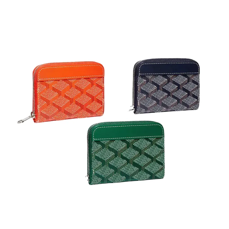 Bolsa de luxo em couro genuíno Porta-cartões MATIGNON MINI carteira de designer Homens Mulheres Porta-moedas Mini-carteiras Bolso para chaves Slot interno