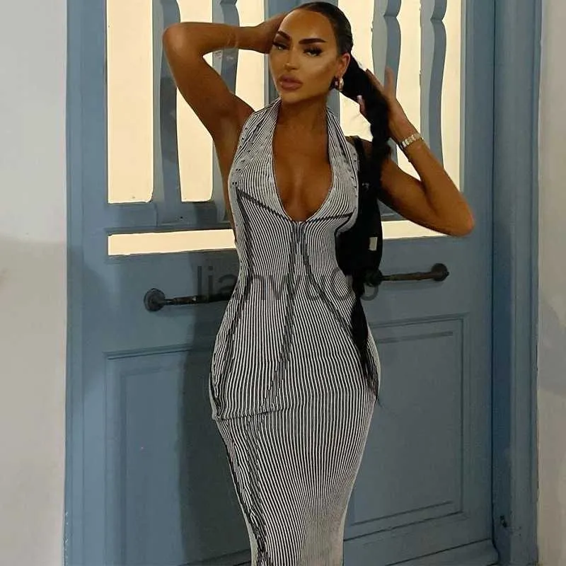 Grundläggande avslappnade klänningar långa klänningar för kvinnor 2023 färg full bad utgångar damer kvinna sexig bodycon midi outlet kläder tunika elegant ny j2308009