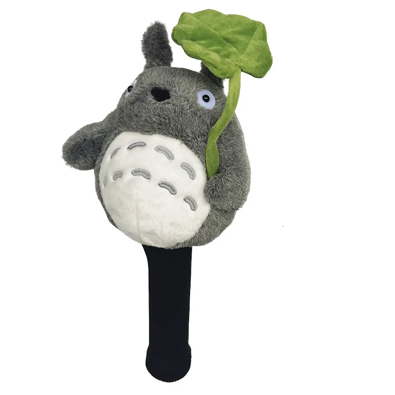 Andra golfprodukter Plush Animal Golf Driver Head Cover Golf Club 460cc Totoro Wood Cover Dr FW Söt gåva 230808