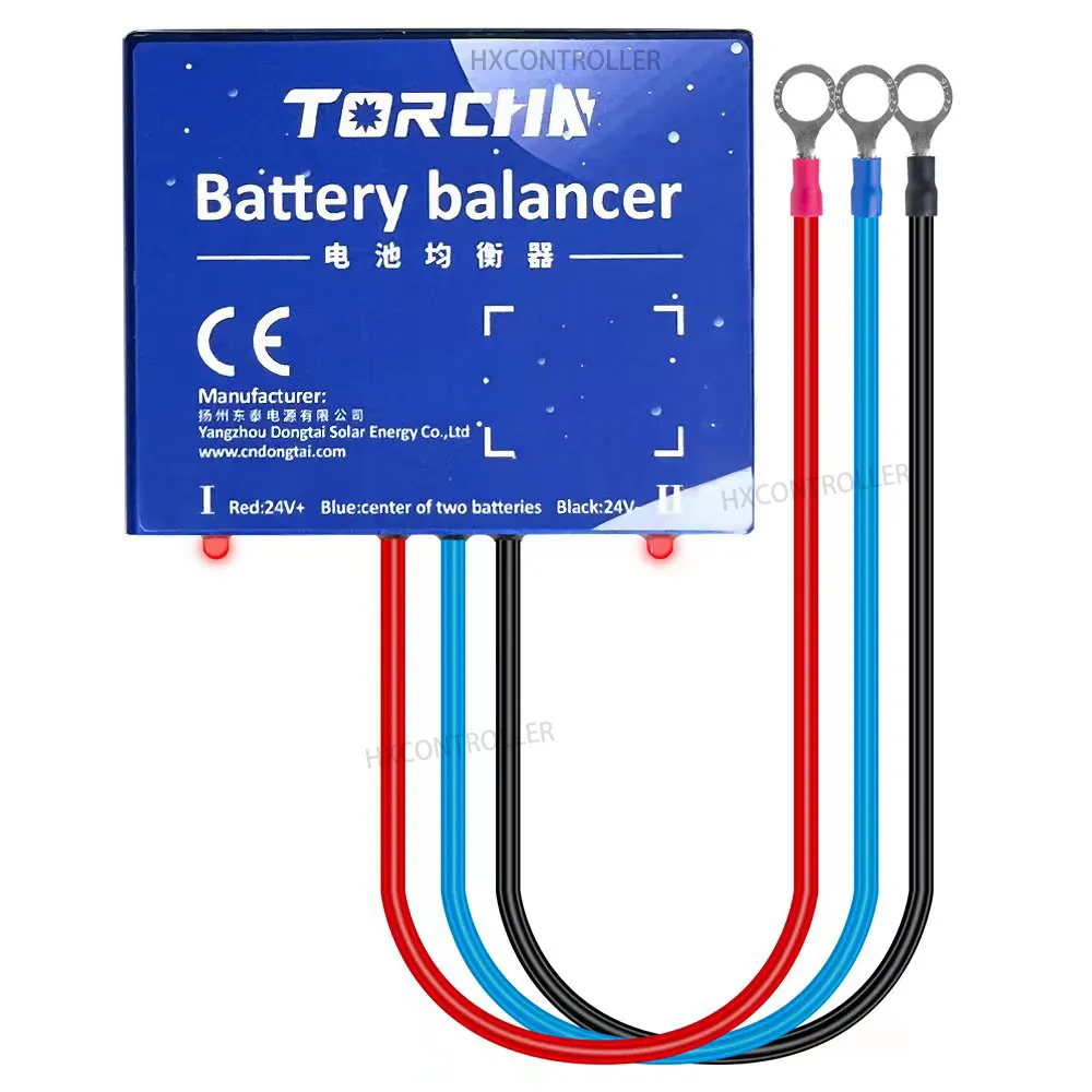 24V Battery Equalizer For Two Pieces 12V Gel Flood AGM Lead Acid Batteries Voltage Balancer Lead