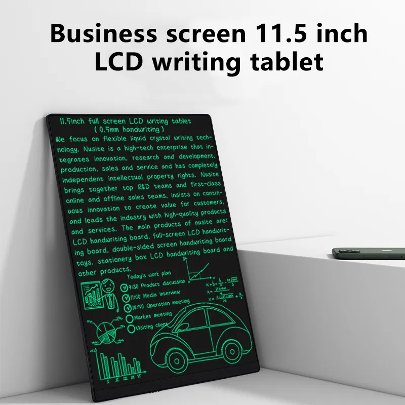 Tabletki graficzne długopisy 115 cali Superfine ręczne pismo LCD Pisanie tabletu elektroniczna grafika Notespad DOODLE Board dobry pomocnik do domu biznesowego 230808