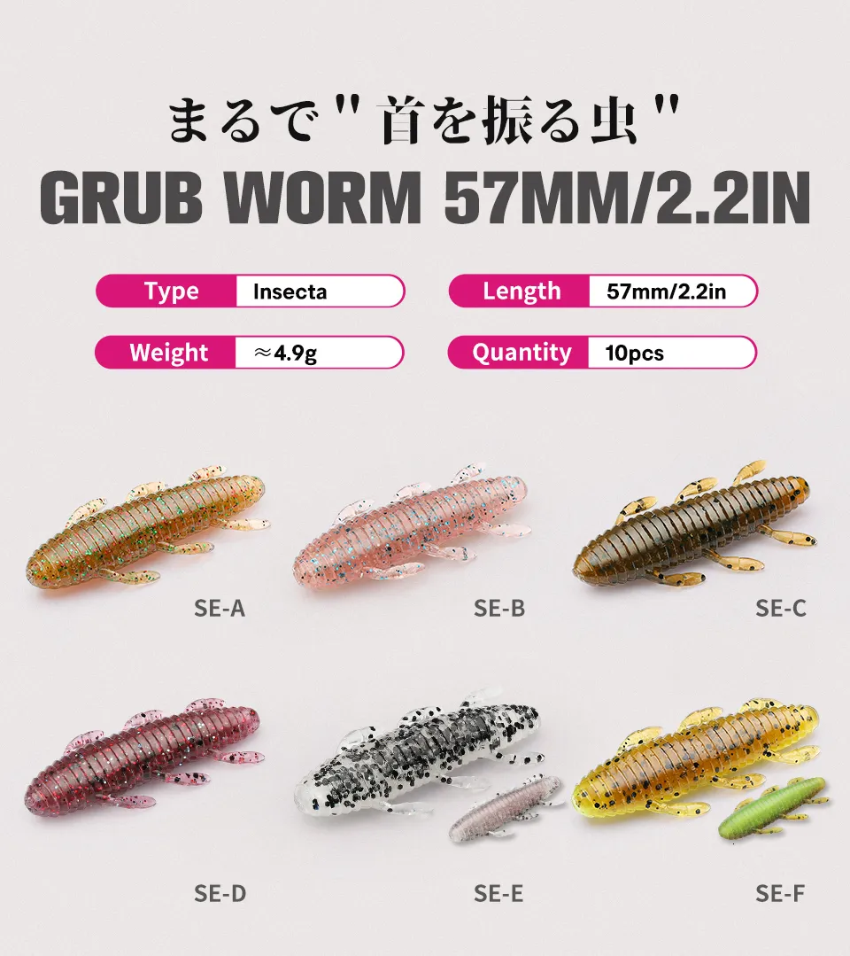 30pcs fishing lures Set Crankbaits, Minnow Baits & Hooks for Freshwa 2 tackle boxes are easier to carry and more convenient to use TSURINOYA Soft Baits Worm Fishing