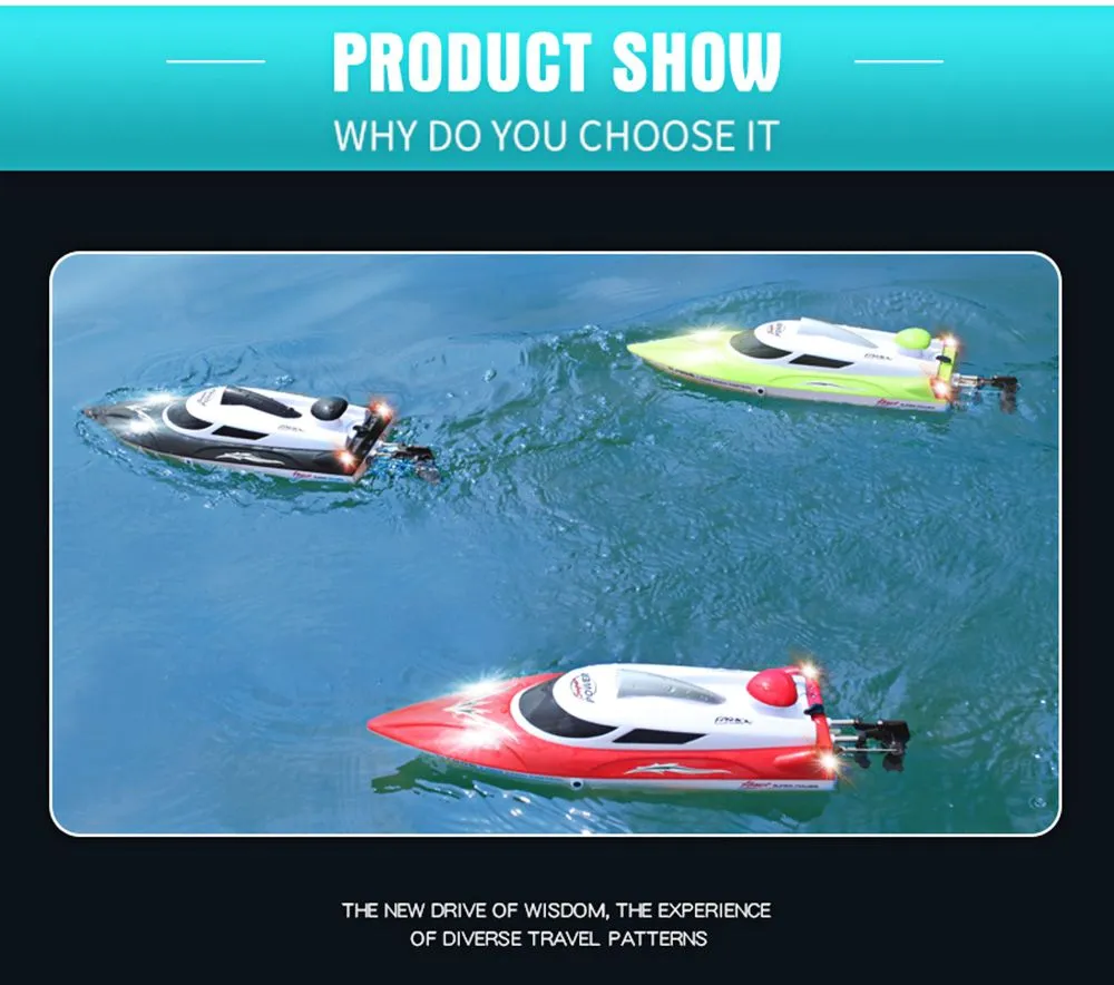 HJ806 2.4G RC Boat 200 Meters Control Distance / Cooling Water System / 35km/h High-speed