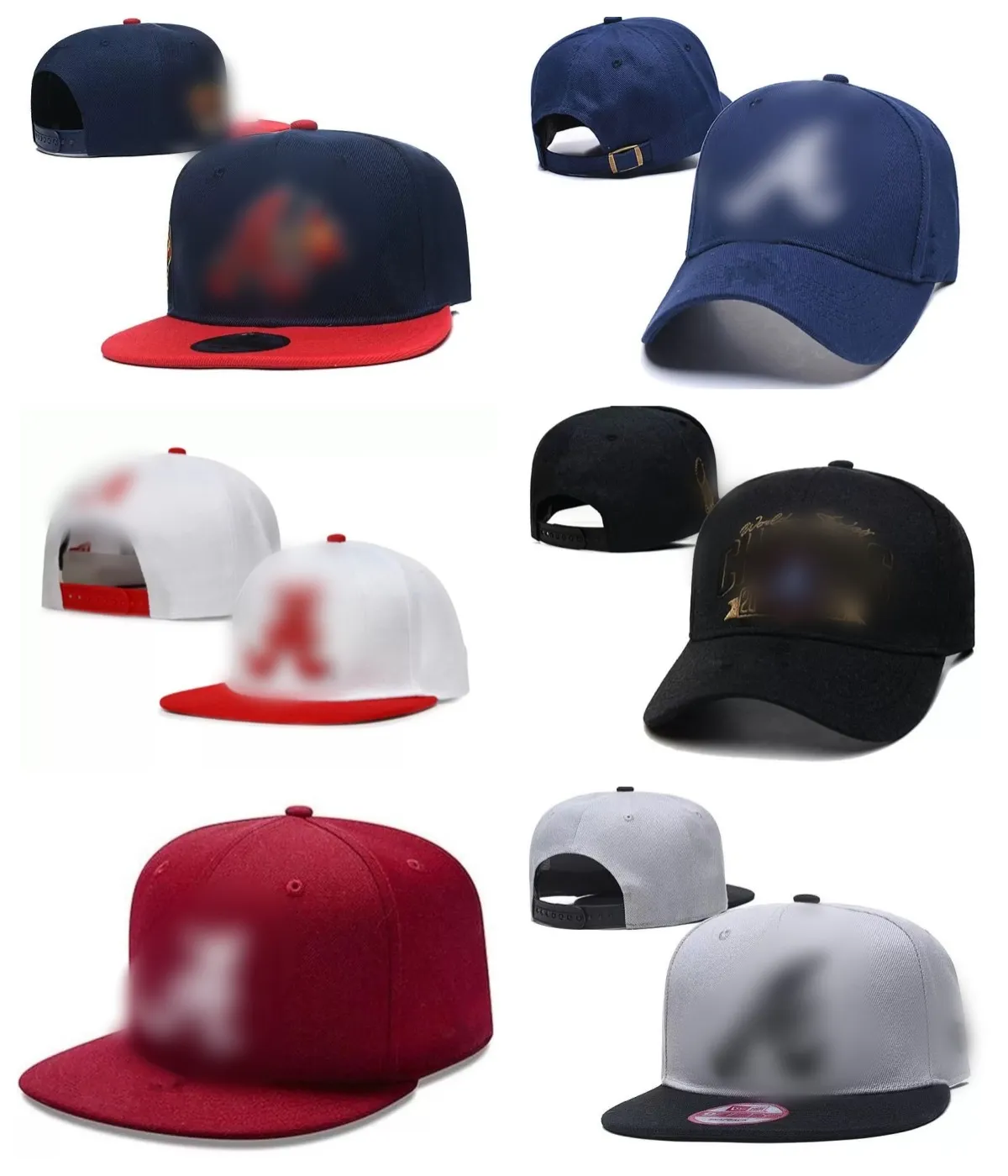 2023 grossistmärke Braves en bokstav baseball kepsar ben snapback hattar vår bomull mössa hiphop för män kvinnor sommar n1