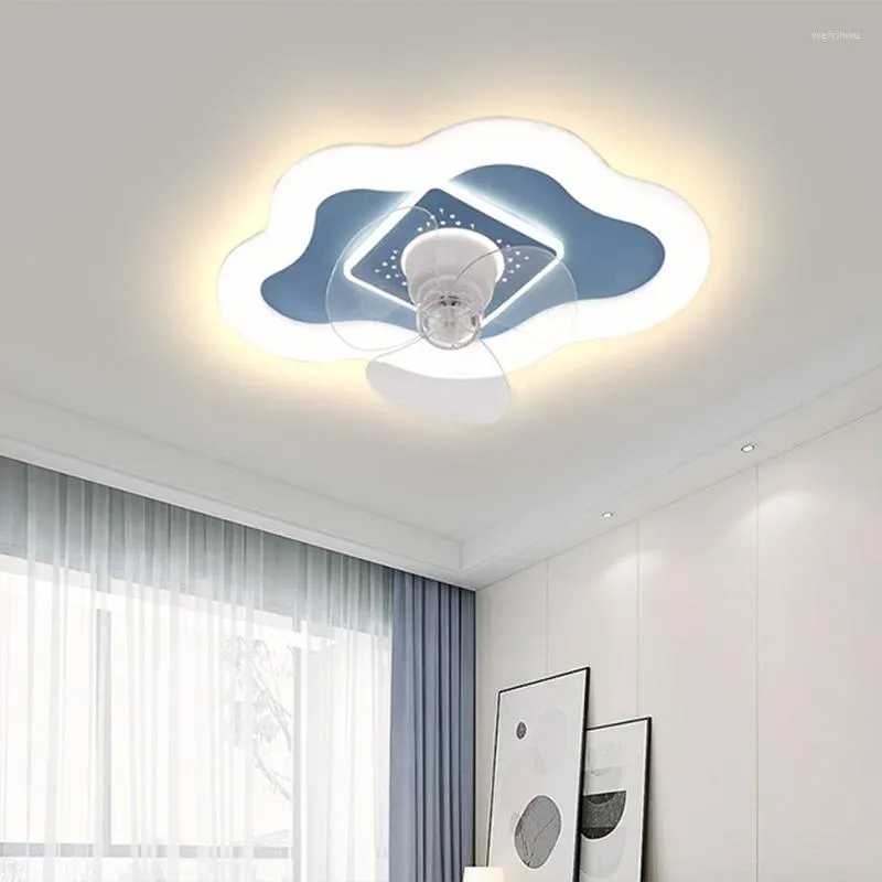 Plafoniere Lampada da camera per bambini in stile nordico con ventilatore remoto Illuminazione domestica moderna e creativa per la camera da letto