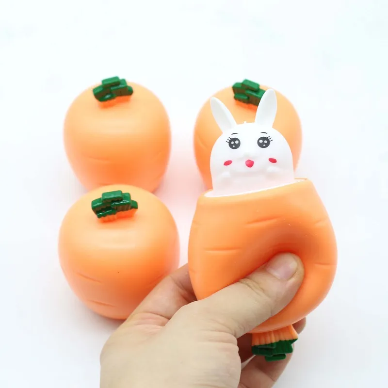 2-teiliges Stressball-Set Karotte & Hase – Anti-Stress-Spielzeug Für Kinder & Erwachsene, Perfekt Für Ostern