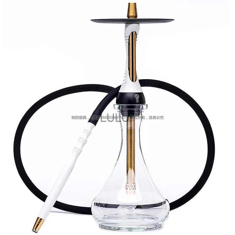 Alpha Hookah Set Model S Narguile Chicha Cachimba Shisha Smoking Accessories Simple Removable Diffuser Stoving Paint Multicolor HKD230809