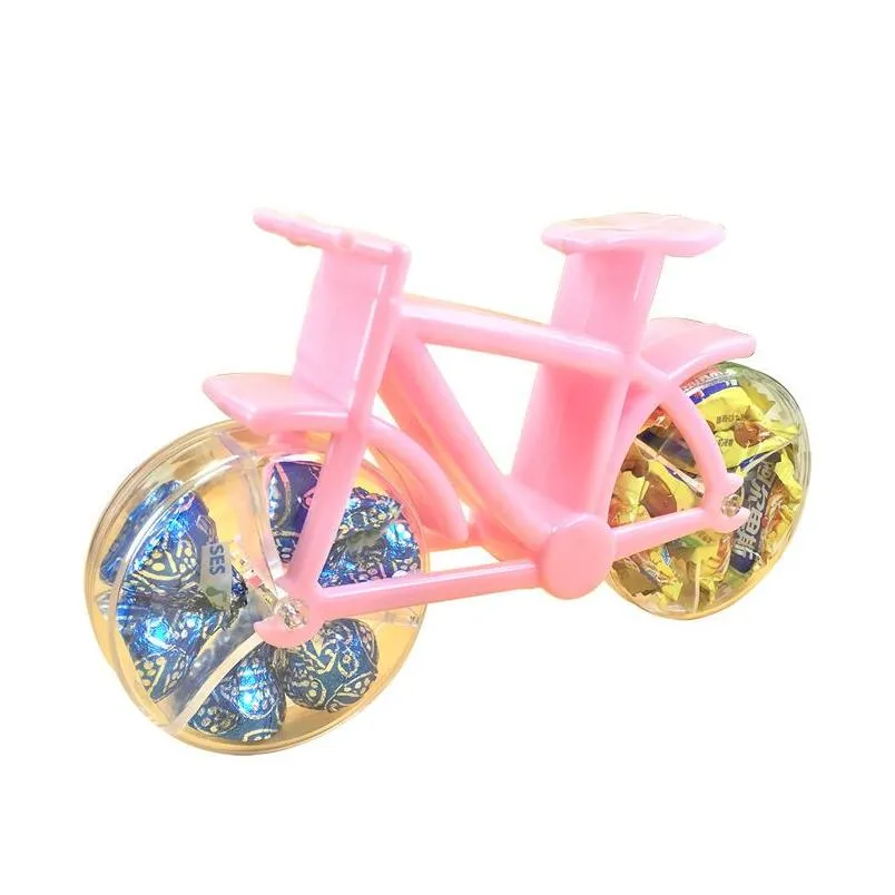Andra evenemangsfestleveranser 50st cykelformade plast godislådor cykel choklat lådan för dekoration heminredning sn6250 drop del dh0rb