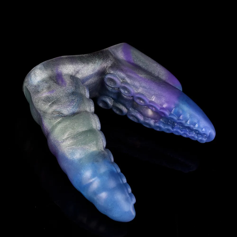 EggsBullets FAAK Tentacolo Manica vibrante per dito Guaina in silicone Multi colore Clitoride Stimola Masturbatore per donne_voghion.com