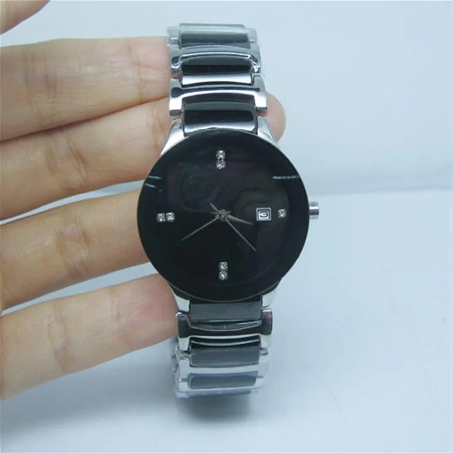 Nouvelle mode hommes femmes montres mouvement à quartz montre de luxe pour homme montre-bracelet montres en céramique rd06233d