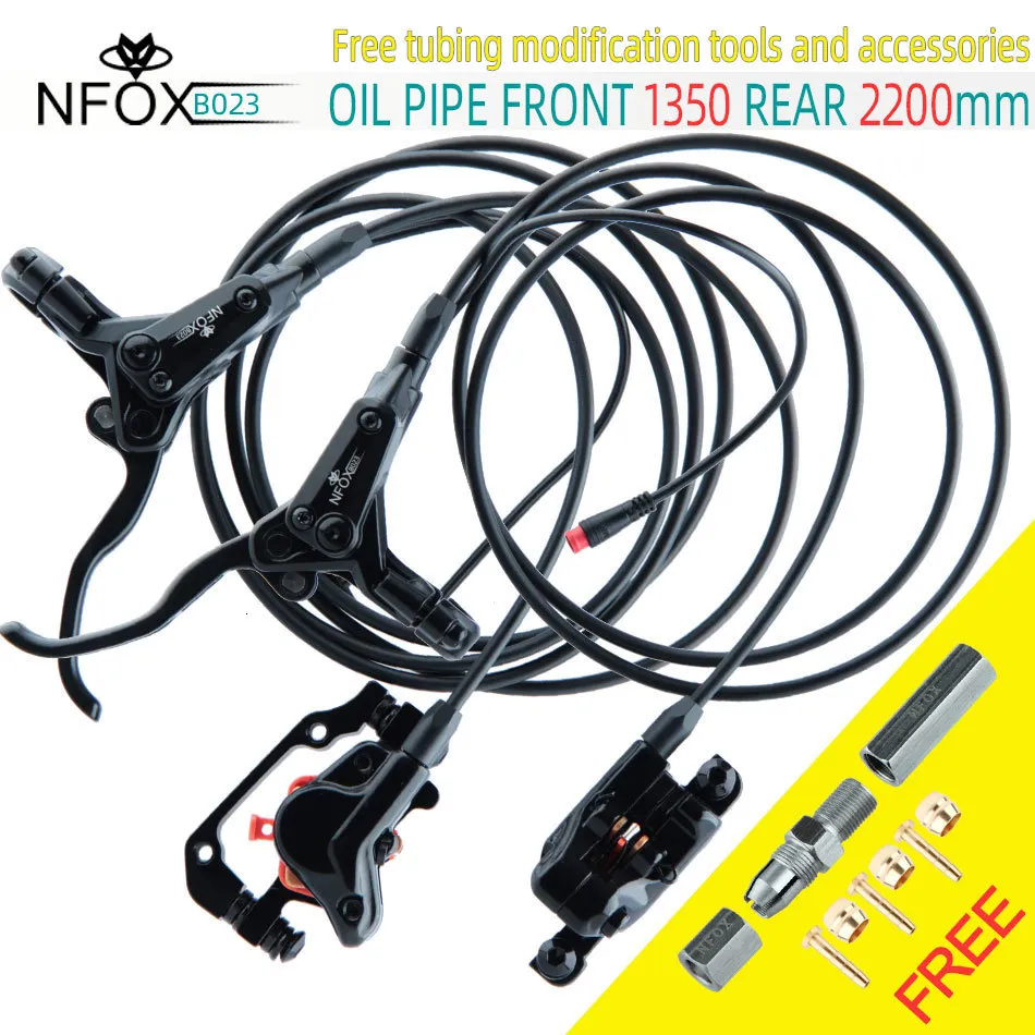 Cykel Derailleurs N B023 Electric Bicycle Scooter Oil Disc Hydraulic Brake 160 Tillbehör 203 E Bike 180 Power Off Right 140 Gift Tool 230808