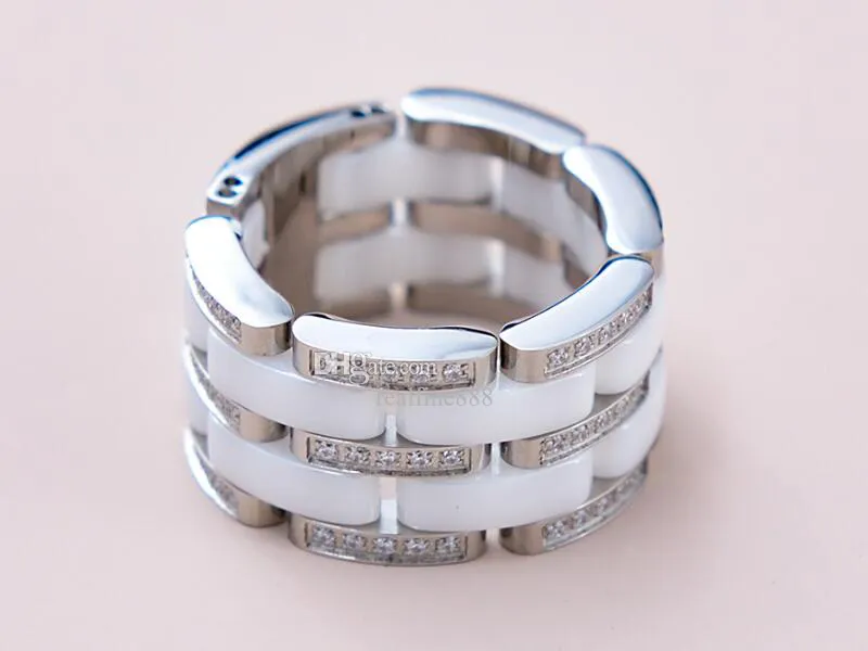 Realfine888 3A Ringe, Diamanten, Ehering, ikonischer Luxus-Designer-Schmuck für Damen, mit Box, Größe 6–10