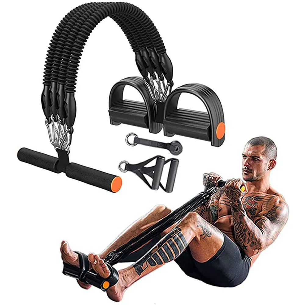 Motståndsband pedal resistensband multifunktion spänningsrep situp bodybuilding expander för fitness hemgymutrustning för menvinnor 230808