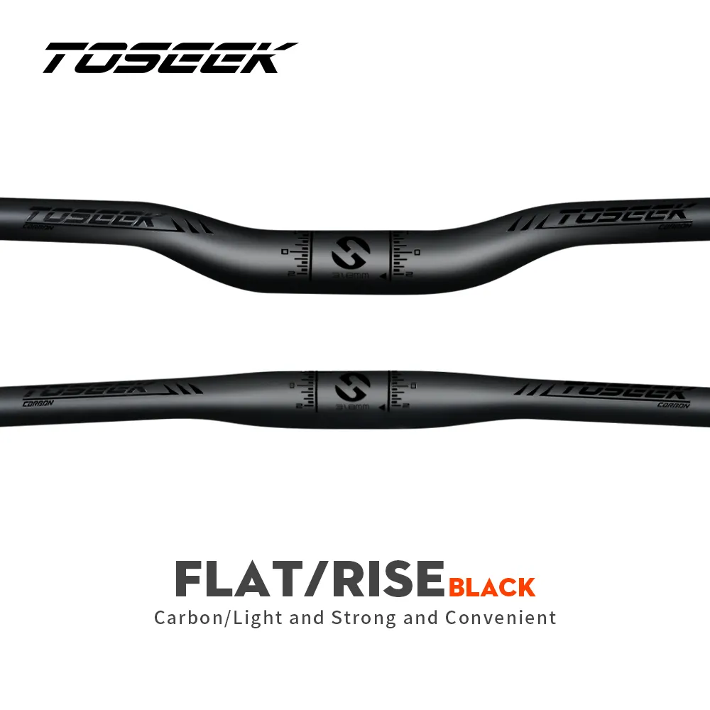 Kierunki rowerowe komponenty Toseek MTB Carbon kierownica rowerowa 318580720740760 mm matowa czarna dla akcesoriów górskich 230808