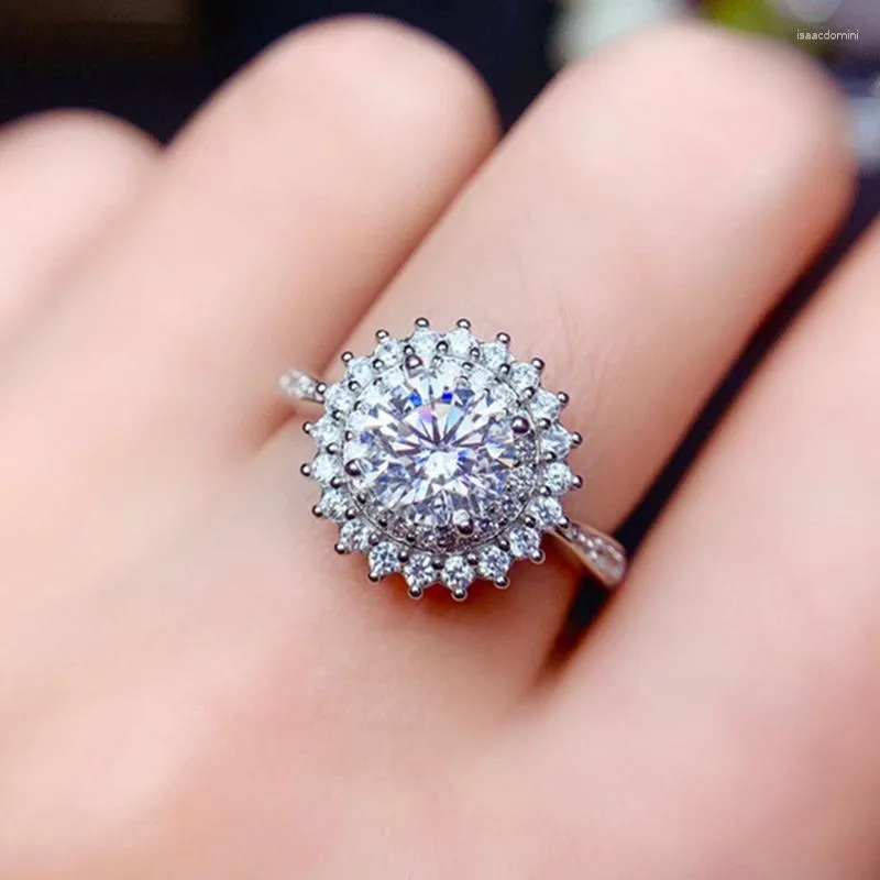 ウェディングリングHuitan Graceful Finger Ring Bridal Band Bright Cubic Zirconiaアクセサリーの婚約式の豪華な宝石ギフト