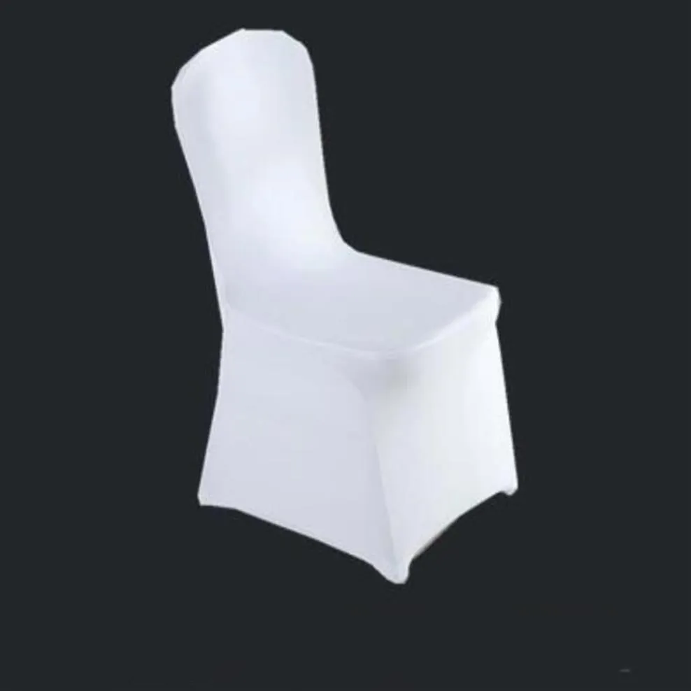 Farbe weiß günstiger Stuhlbezug Spandex Lycra elastischer Stuhlbezug starke Taschen für Hochzeitsdekoration El Bankett Whole286Q