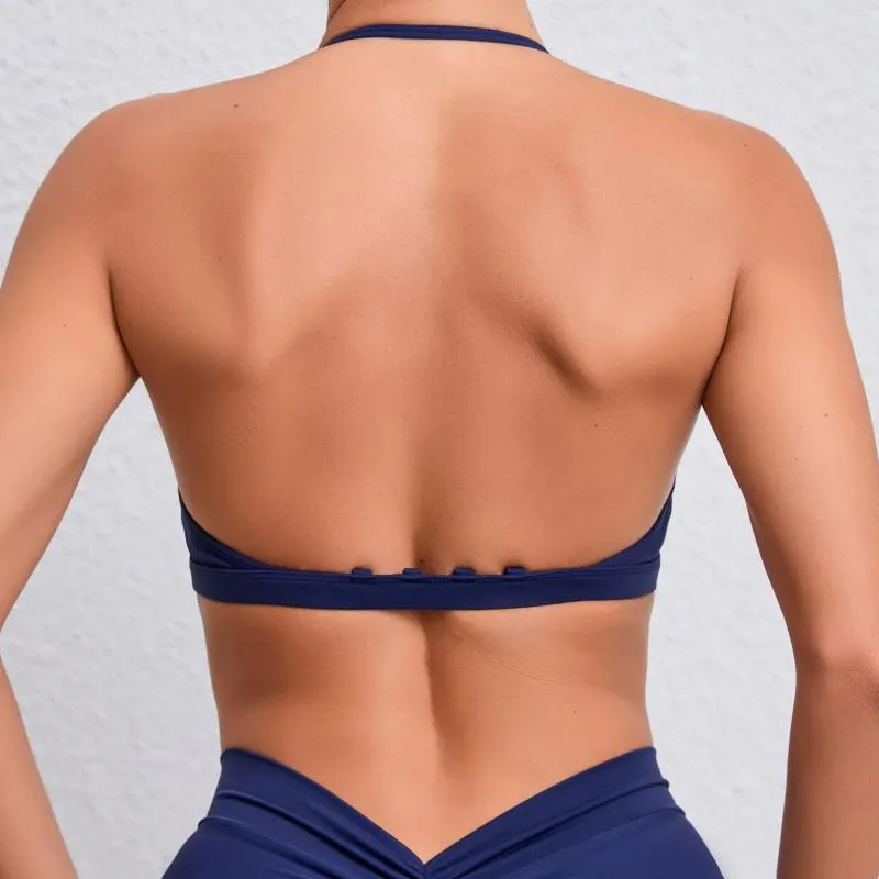 Minimal Sports Bra Backless Removable Women Athletic Bralettes