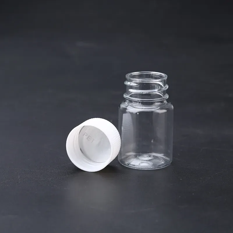 20ml Plastic PET Transparent Empty Seal Bottles Medicine Pill Vial Container Packing Bottle