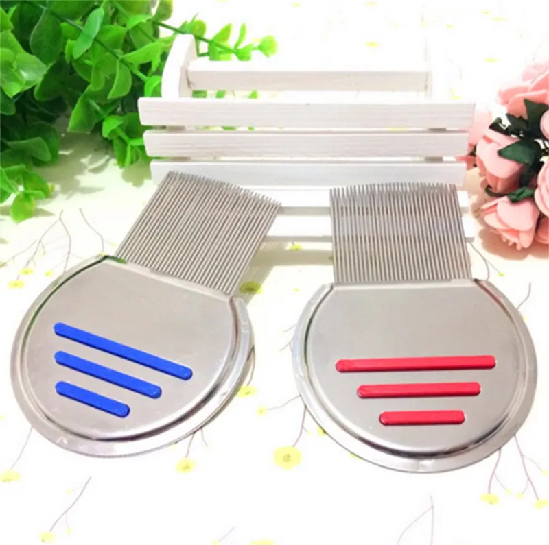 Dog Grooming Terminator Lice Comb Professional Stainless Steel Louse Effectively Get Rid For Head Lices Treatment Hair Removes Nits 3 Colors JL1839