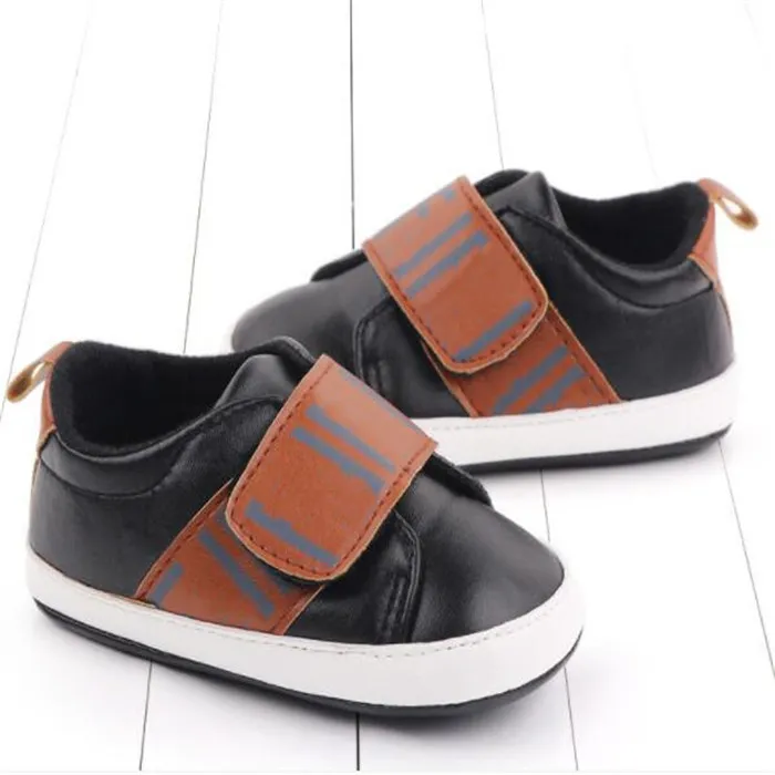 Nouveau n b b premiers marcheurs mode luxe en cuir infantile chaussures d contract es anti d rapant la main enfant en bas ge gar ons filles
