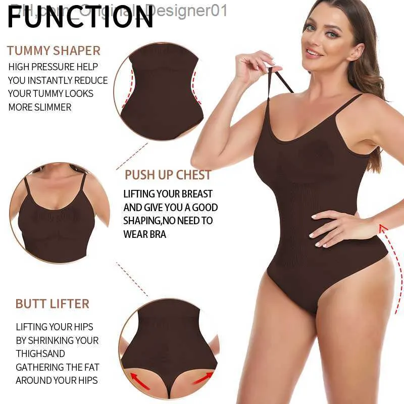 Womens Sexy Thong Tight Corset With Hip Lifting Waist Trainer